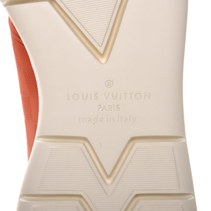 Louis Vuitton Rubber Mesh Suede Damier Fastlane Low Sneakers 9.5 Orange 9 of 10