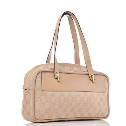 Gucci Monogram Satchel Beige 3 of 11
