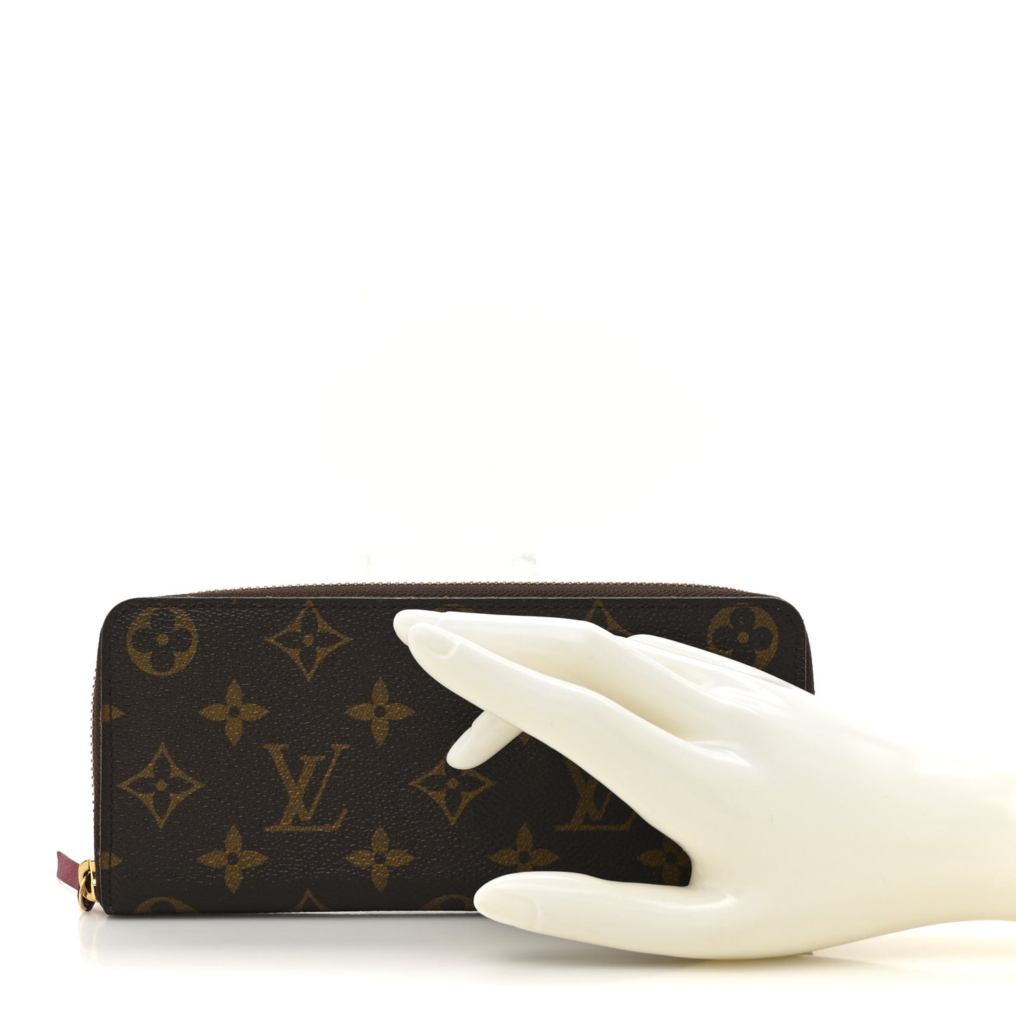 Monogram Clemence Wallet Fuchsia