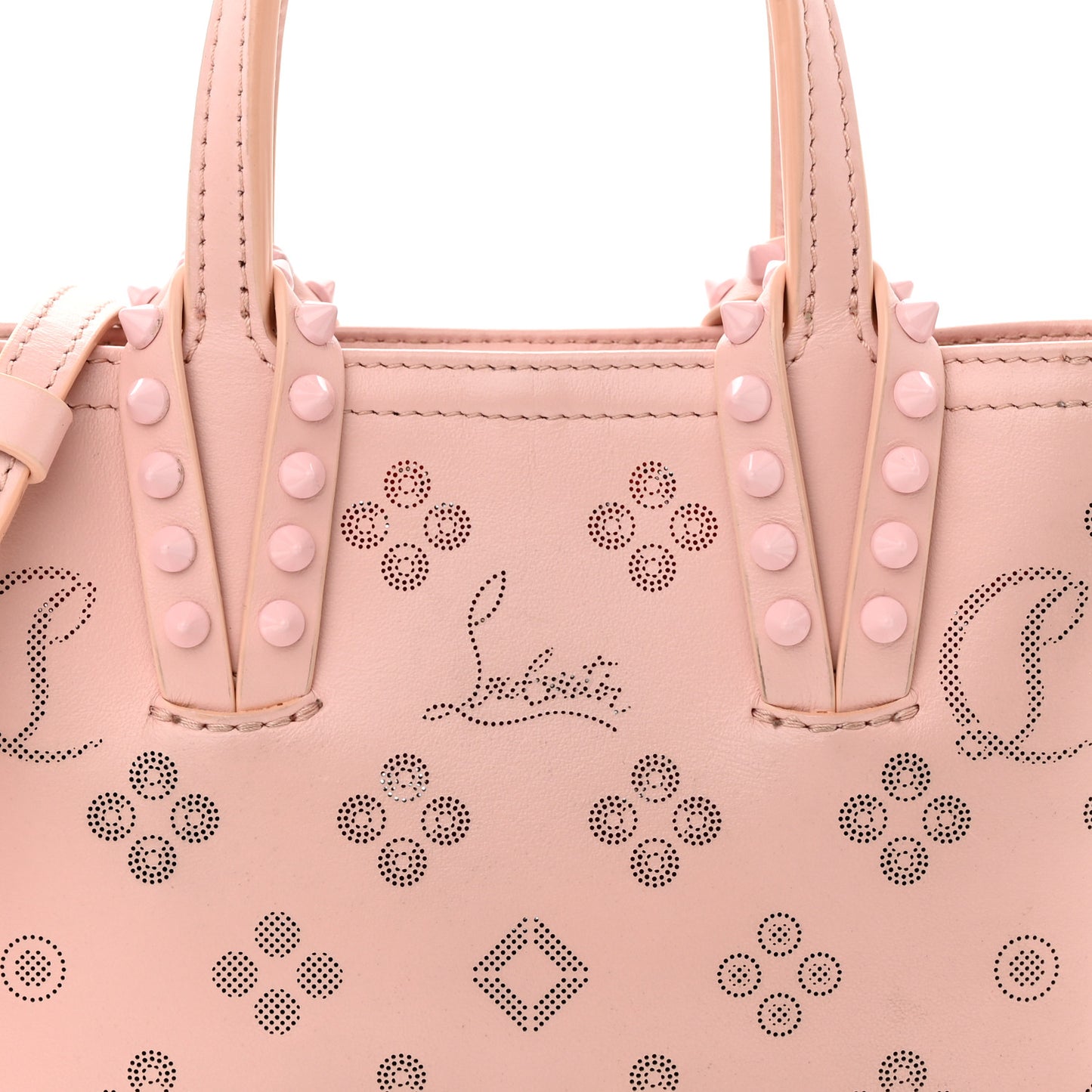 Calfskin Loubinthesky Nano Cabata Tote Rosy