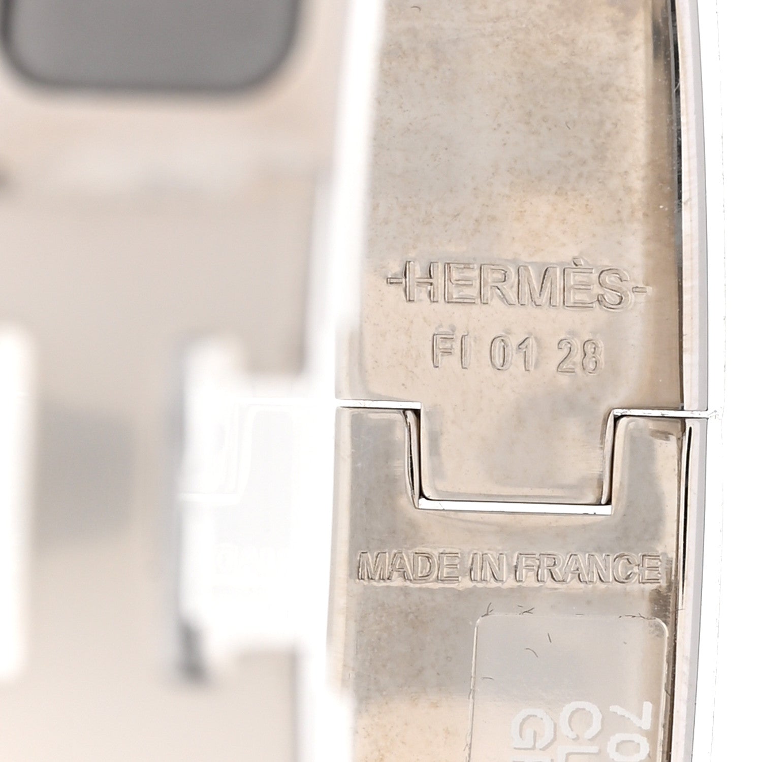 Hermes Enamel Narrow Clic Clac H Bracelet PM Gris Macadam 4 of 5