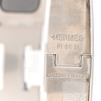 Hermes Enamel Narrow Clic Clac H Bracelet PM Gris Macadam 4 of 5