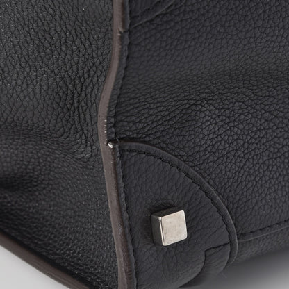 Celine Drummed Calfskin Mini Luggage Black 11 of 14
