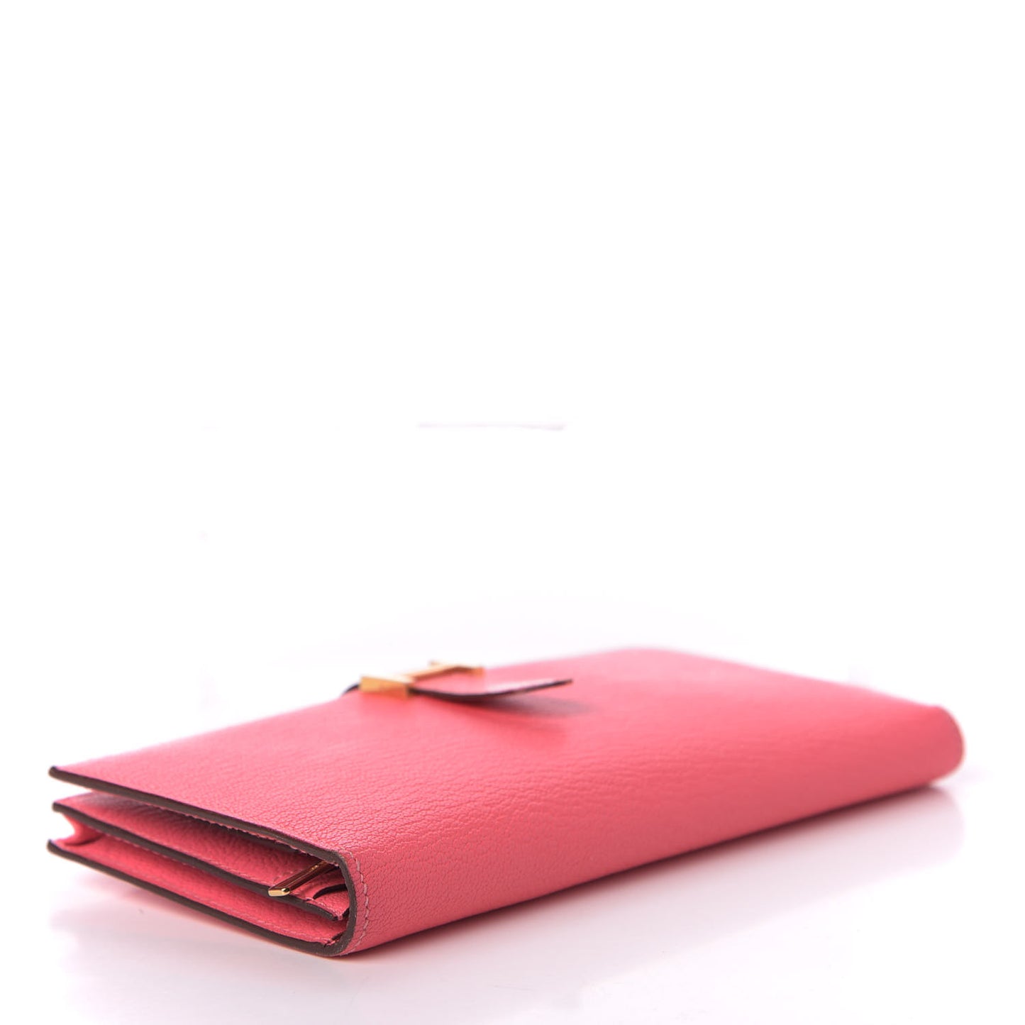 Chevre Mysore Bearn Gusset Wallet Rose Azalee