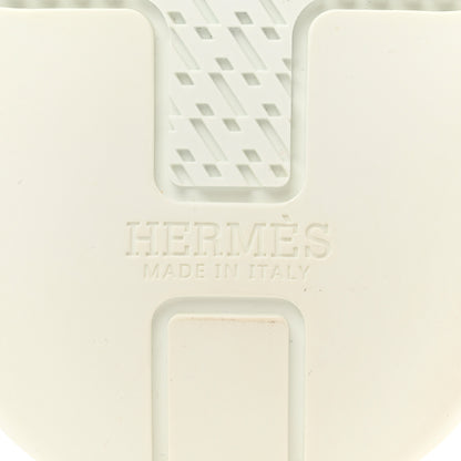 Hermes Technical Canvas Calfskin Goatskin Womens Addict Sneakers 39 Black White 6 of 8