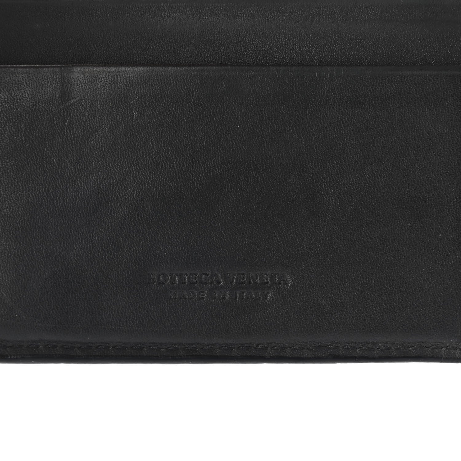 Bottega Veneta Nappa Intrecciato Bi-Fold Money Clip Wallet Black 8 of 9