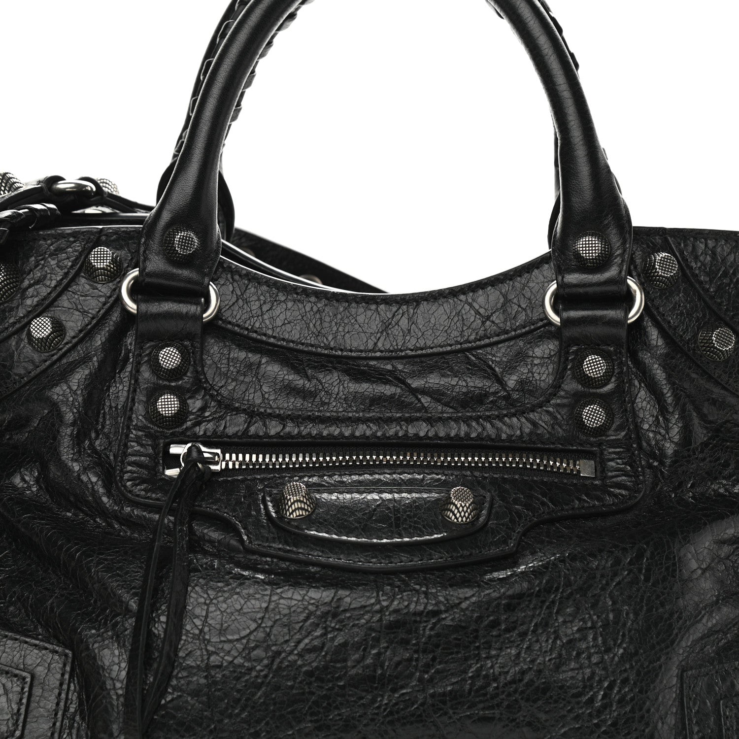 Balenciaga Agneau Arena Neo Cagole City Handbag Black 7 of 9