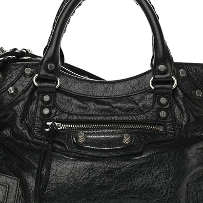 Balenciaga Agneau Arena Neo Cagole City Handbag Black 7 of 9