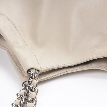 Prada Soft Calf Chain Tote Talco 15 of 20
