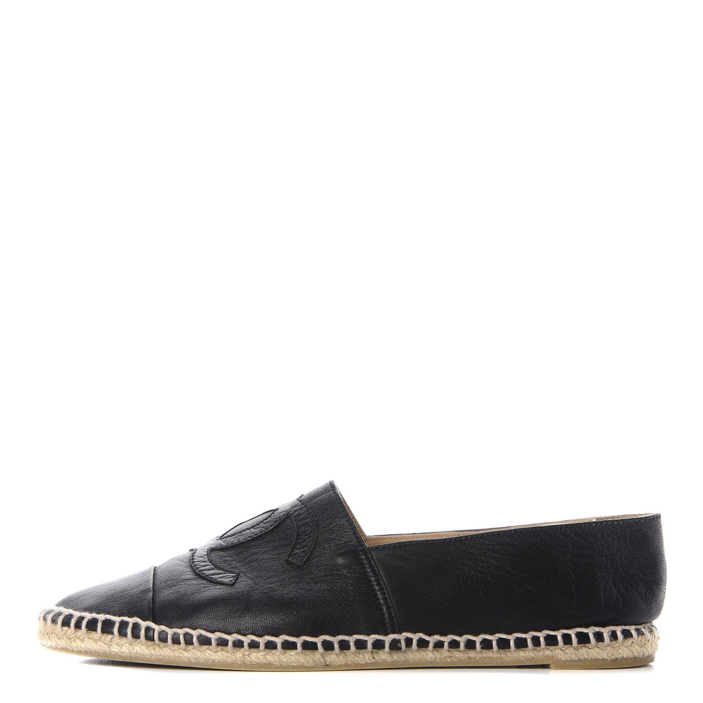 Lambskin CC Espadrilles 39 Black