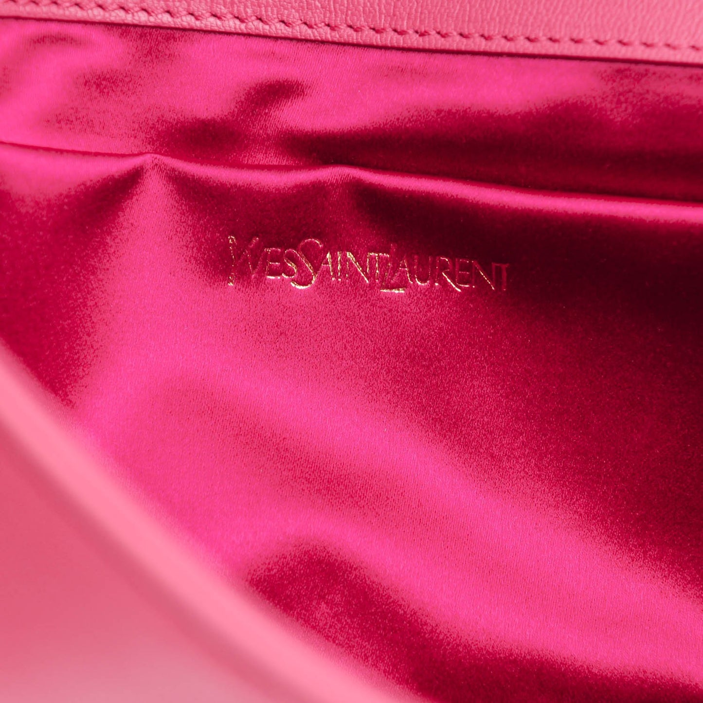 Calfskin Monogram Large Belle De Jour Clutch Pink
