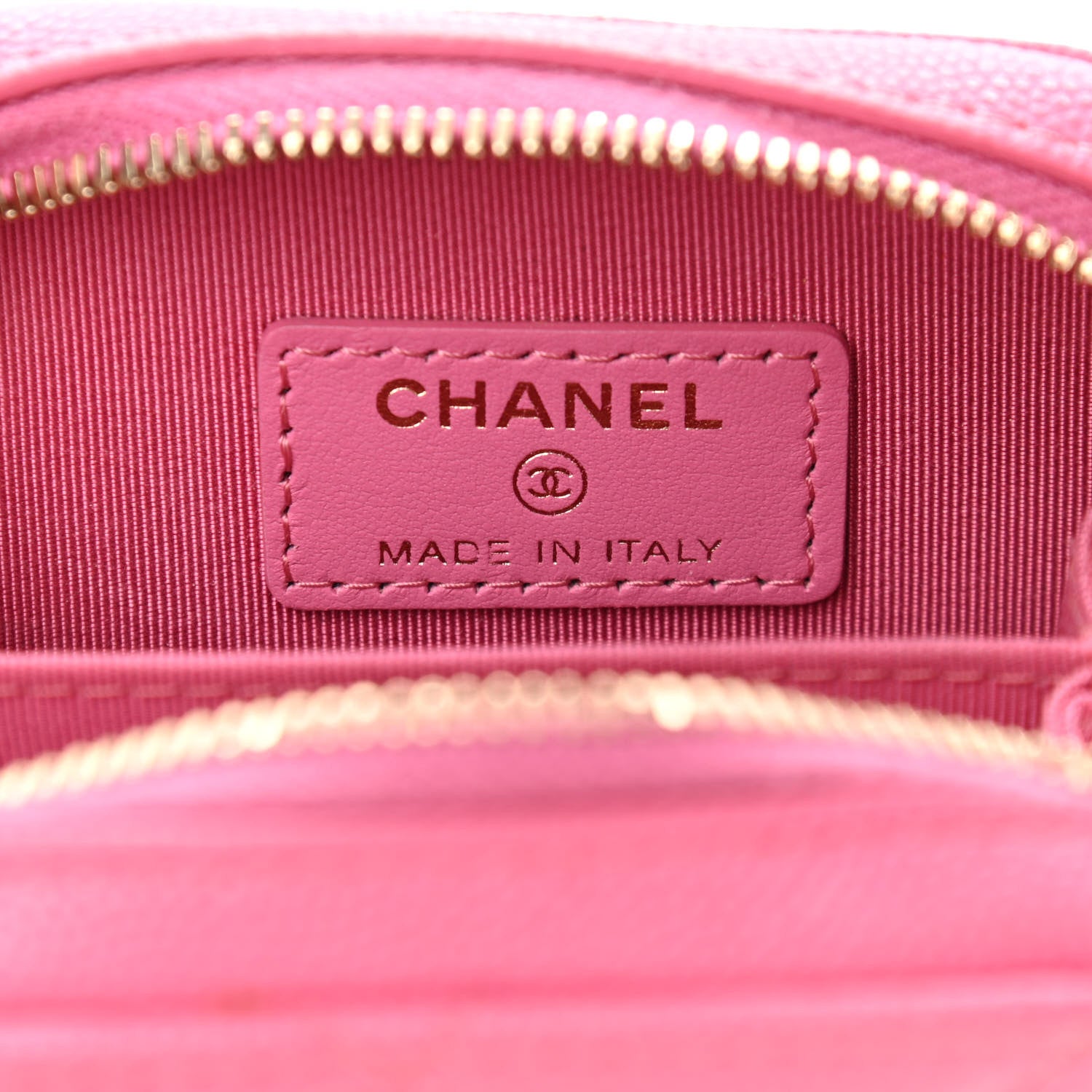 Chanel Caviar Quilted Phone Holder Wallet On Chain WOC Pink 8 of 11