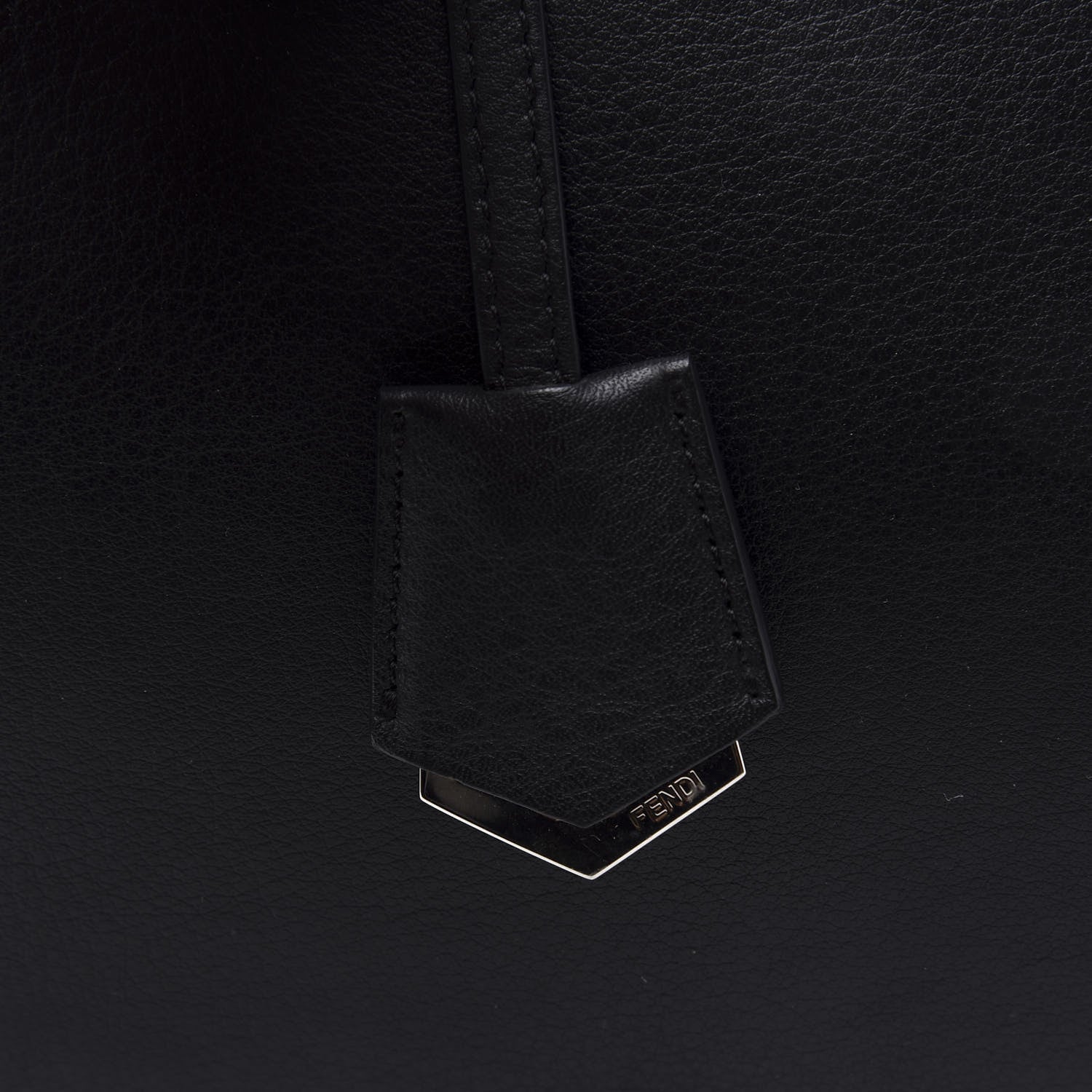 Fendi Vitello Dolce Shiny Nappa Petite 3Jours Tote Black 10 of 13