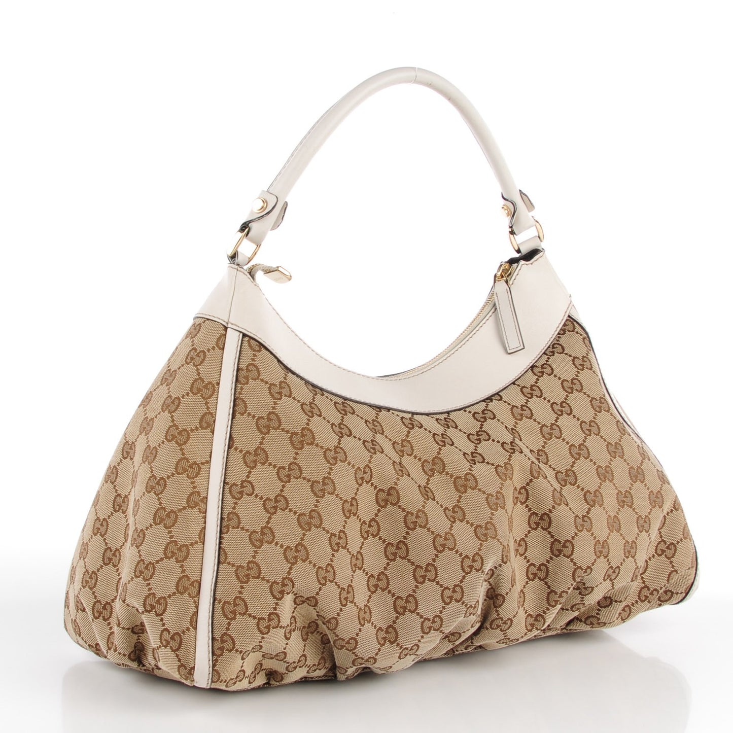 Monogram Large D Gold Hobo Off White