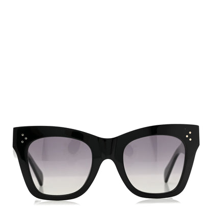 Celine Acetate Polarized Cat Eye Sunglasses CL4004IN Black 2 of 6