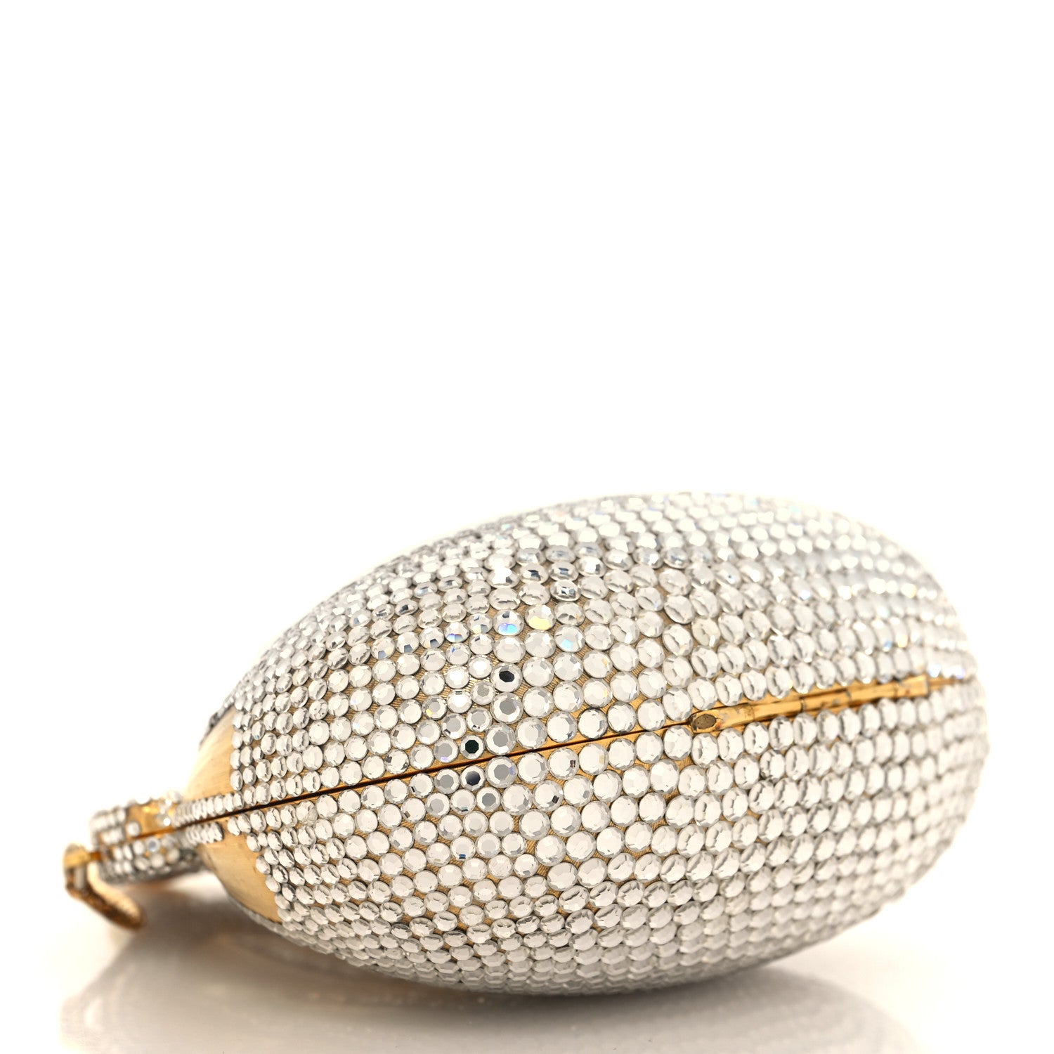 Judith Leiber Swarovski Crystal Chatelaine Minaudiere Gold 4 of 14