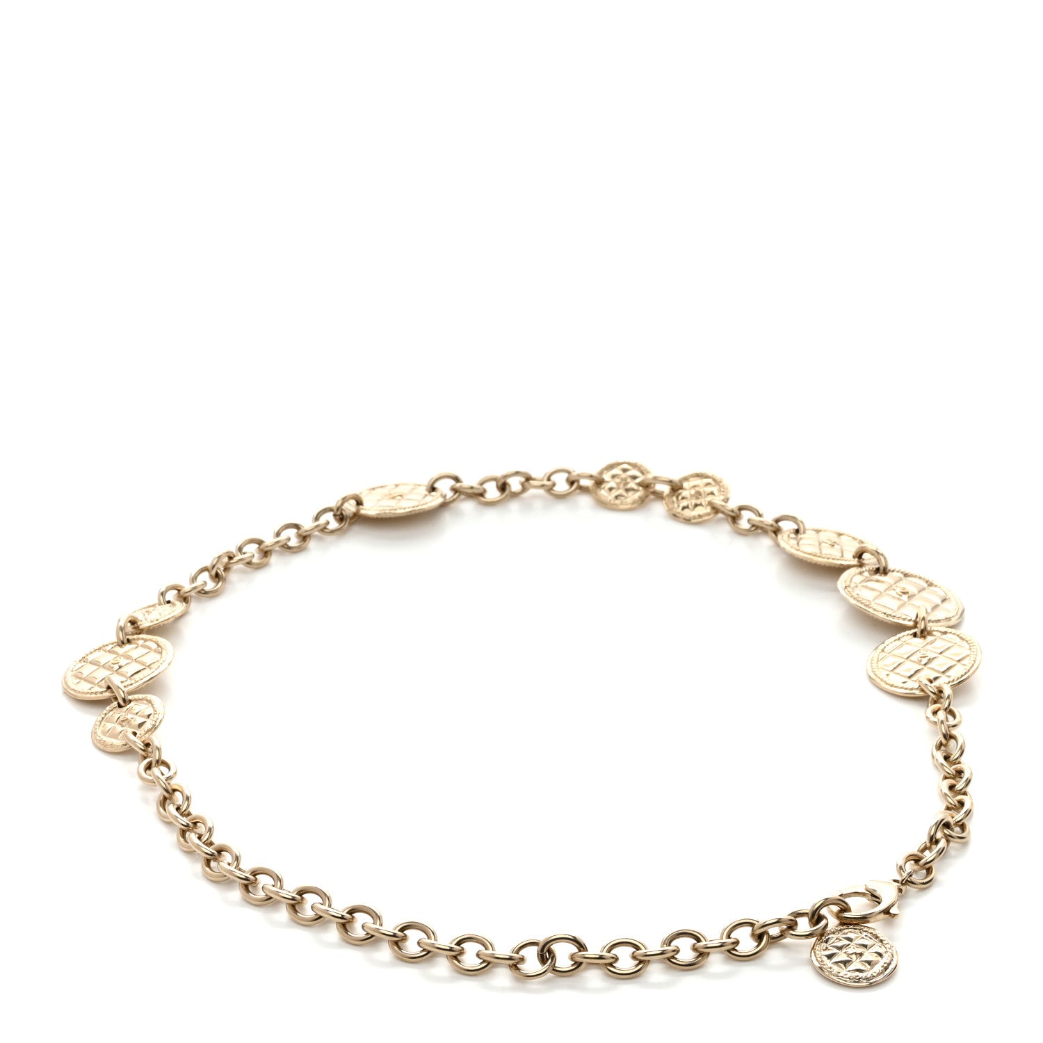 Chanel Chain Quilted CC Medallion Belt Gold 2 of 5