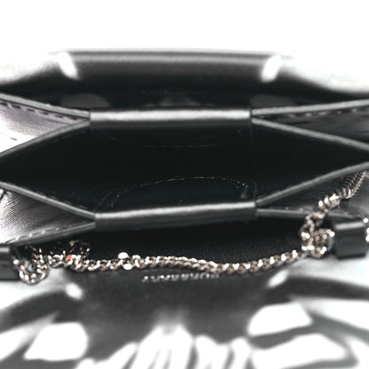 Burberry Calfskin Zebra Wallet on Chain Black White 9 of 11