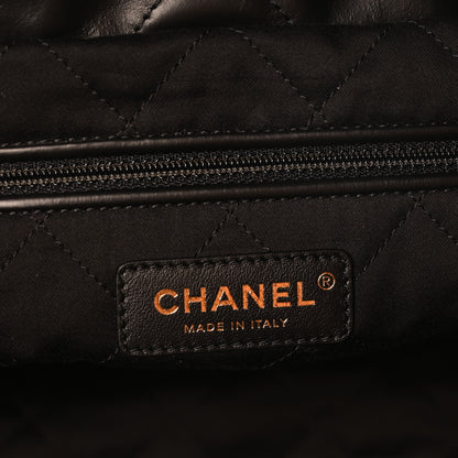Chanel Calfskin Quilted Large Chanel 22 Black White 7 of 11