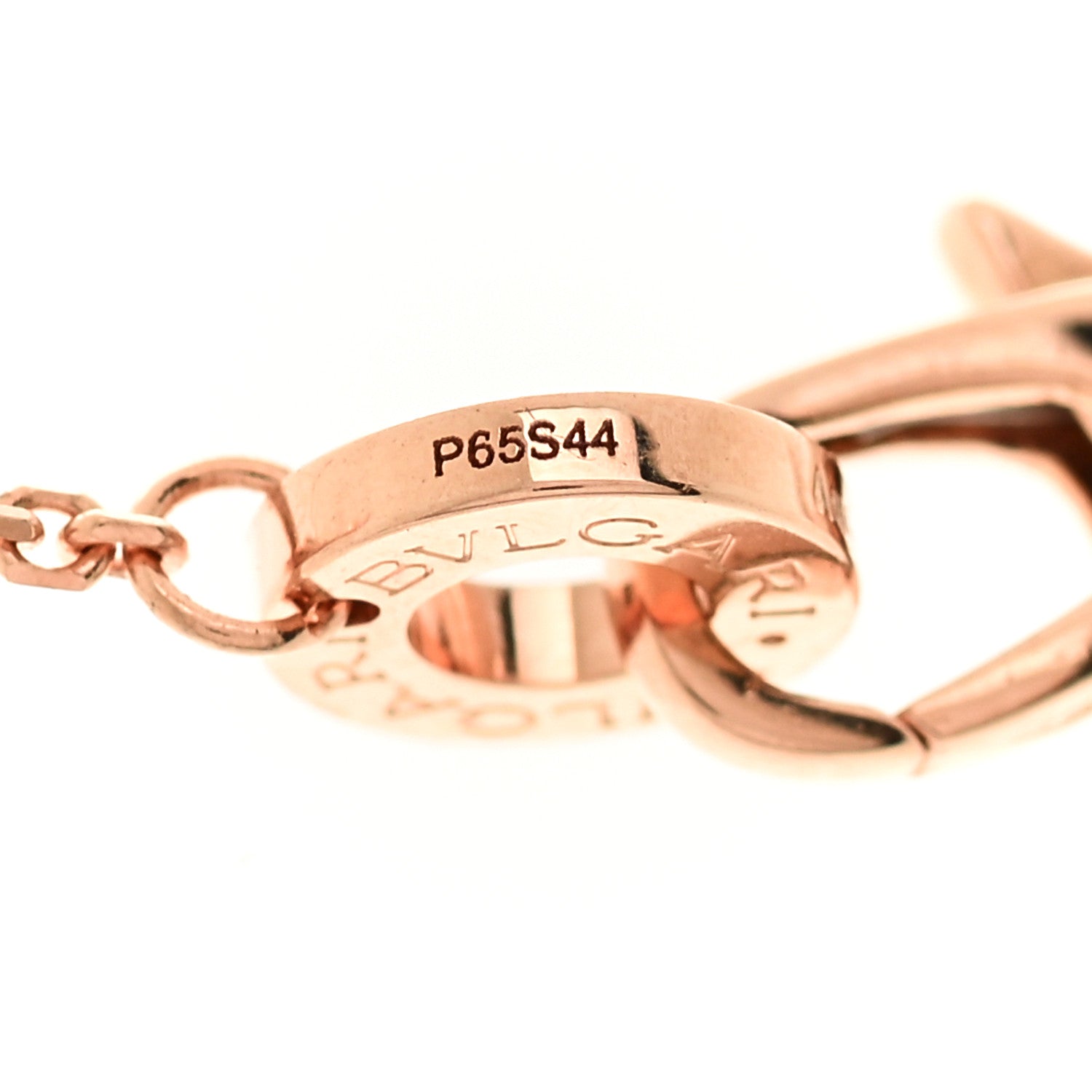 Bulgari 18K Rose Gold Diamond Mother of Pearl Small Divas' Dream Pendant Necklace 7 of 9