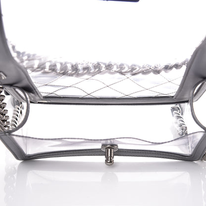 Chanel Metallic Lambskin PVC Quilted Small Boy Flap Silver 5 of 10