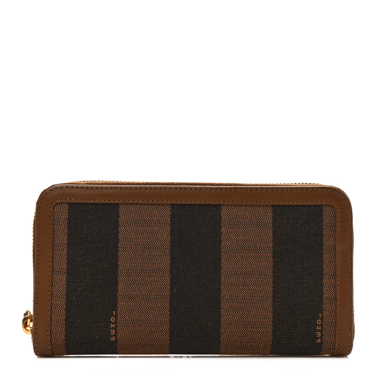 Pequin Vitello Zip Around Wallet Tobacco Foresta