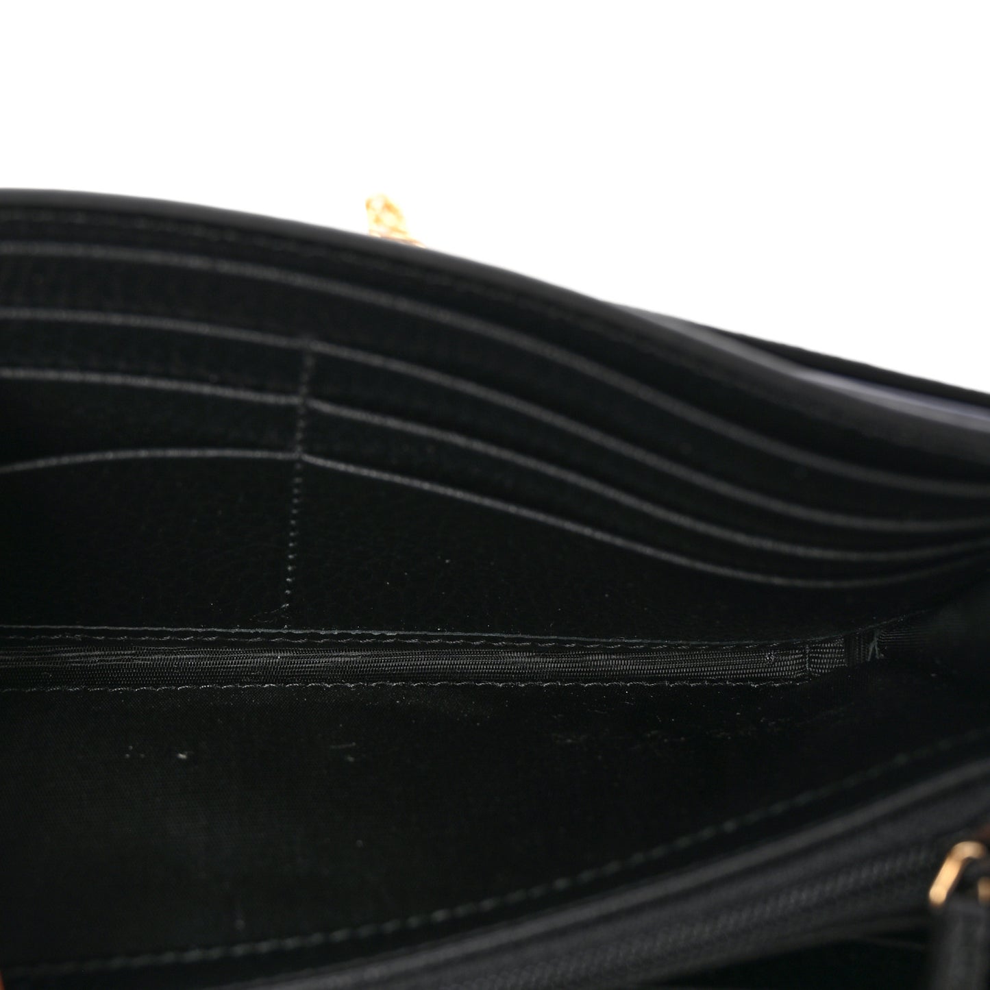 Dollar Calfskin GG Supreme Monogram Petite GG Marmont Wallet Chain Bag Black Beige Ebony
