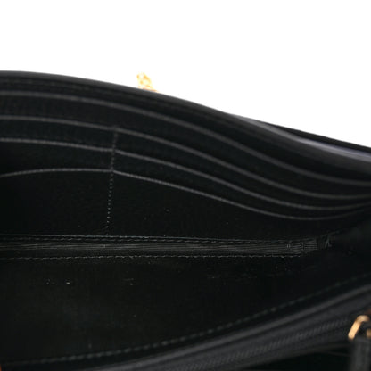Gucci Dollar Calfskin GG Supreme Monogram Petite GG Marmont Wallet Chain Bag Black Beige Ebony 6 of 10