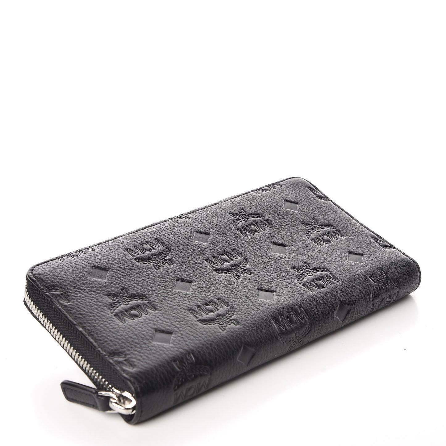 Calfskin Ottomar Monogram Klara Zip Wallet Black
