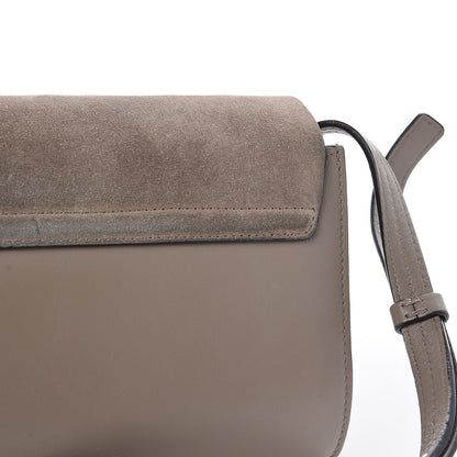 Chloe Suede Calfskin Small Faye Shoulder Bag Motty Grey 11 of 11