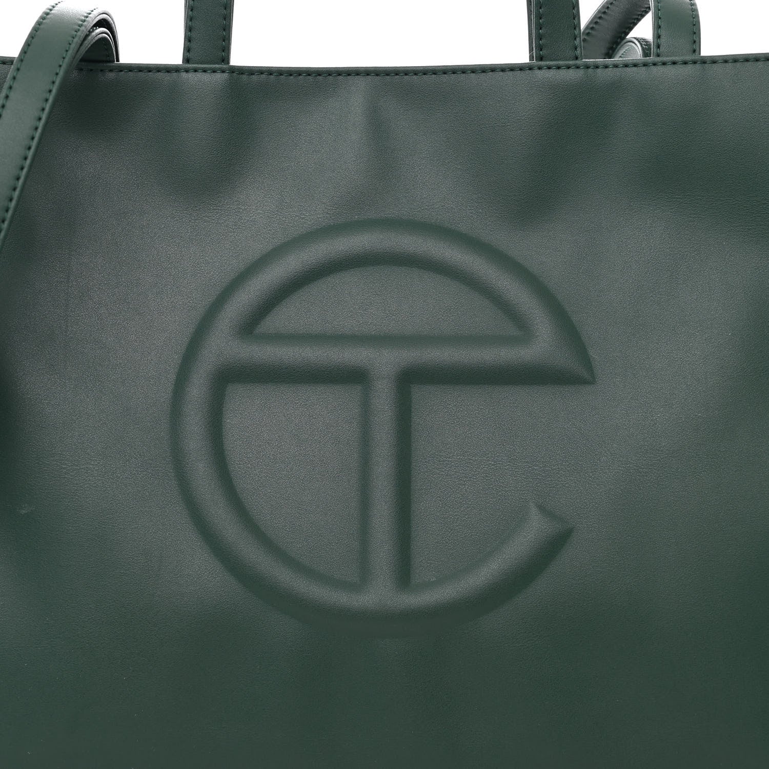 Telfar Vegan Leather Medium Shopping Bag Dark Olive 9 of 11