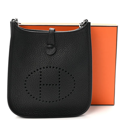 Hermes Taurillon Clemence Evelyne TPM Black 10 of 10