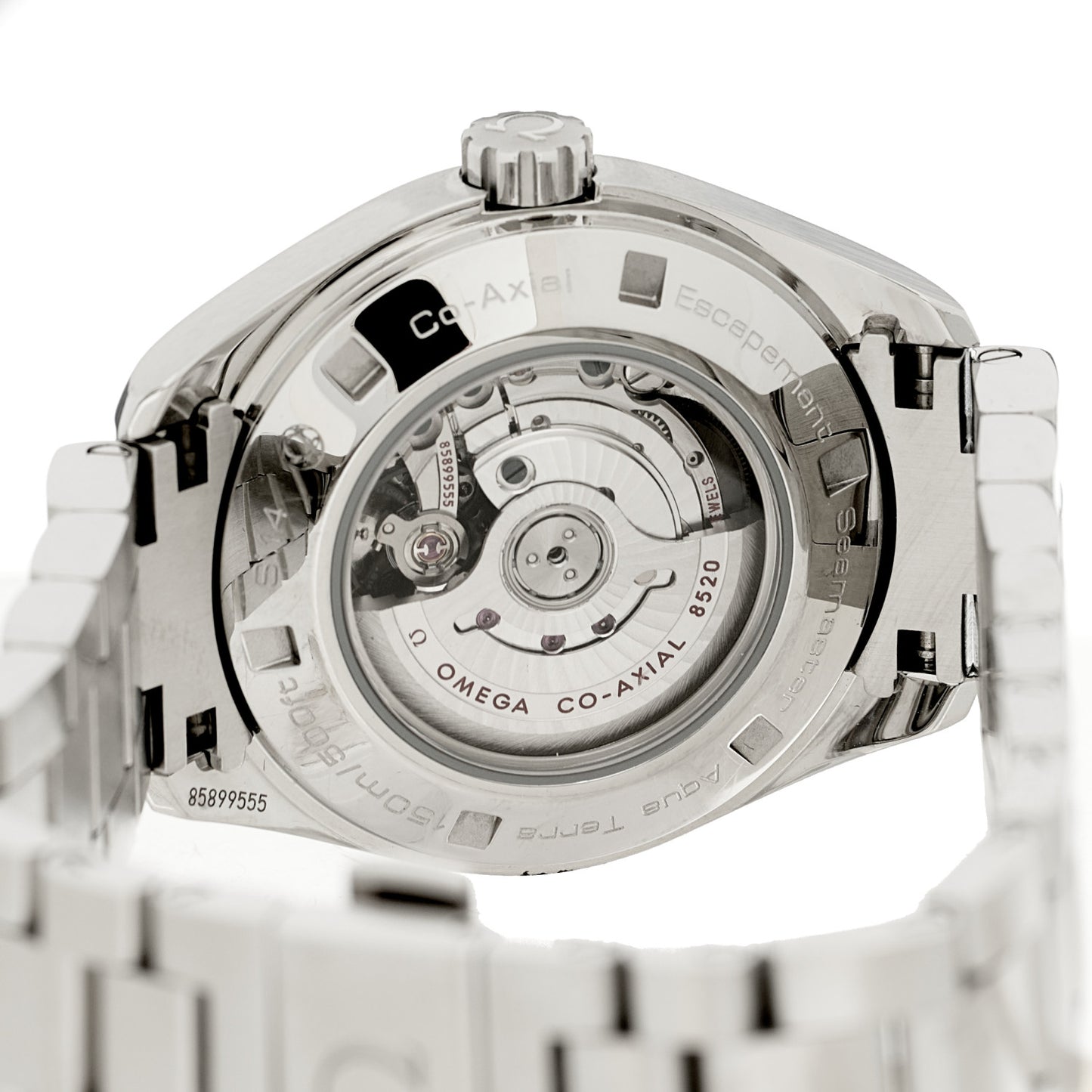 Stainless Steel Diamond Bezel Mother of Pearl 34mm Seamaster Aqua Terra Co-Axial Chronometer Automatic Watch 231.15.34.20.55.001