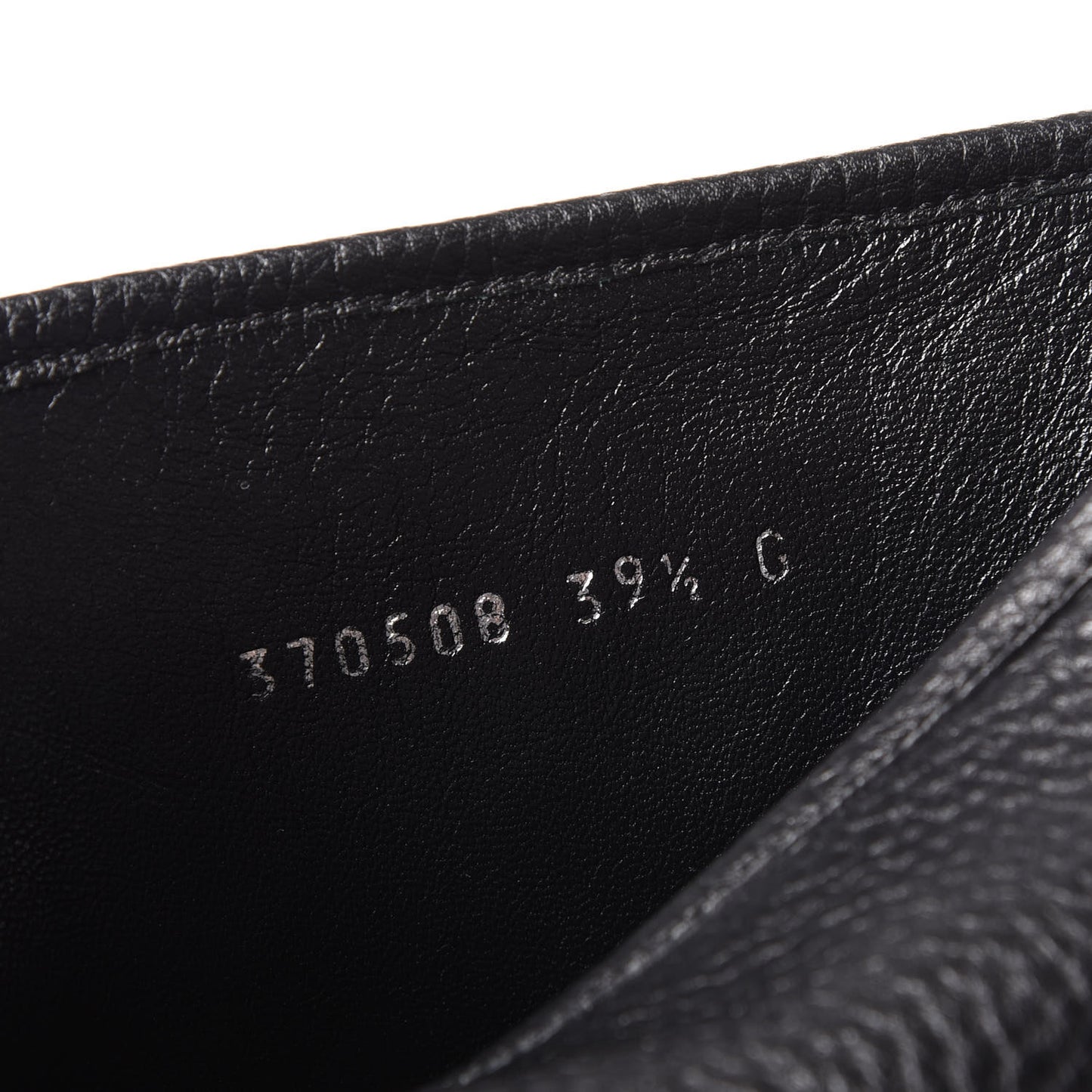 Calfskin Microguccissima Boots 39.5 Black