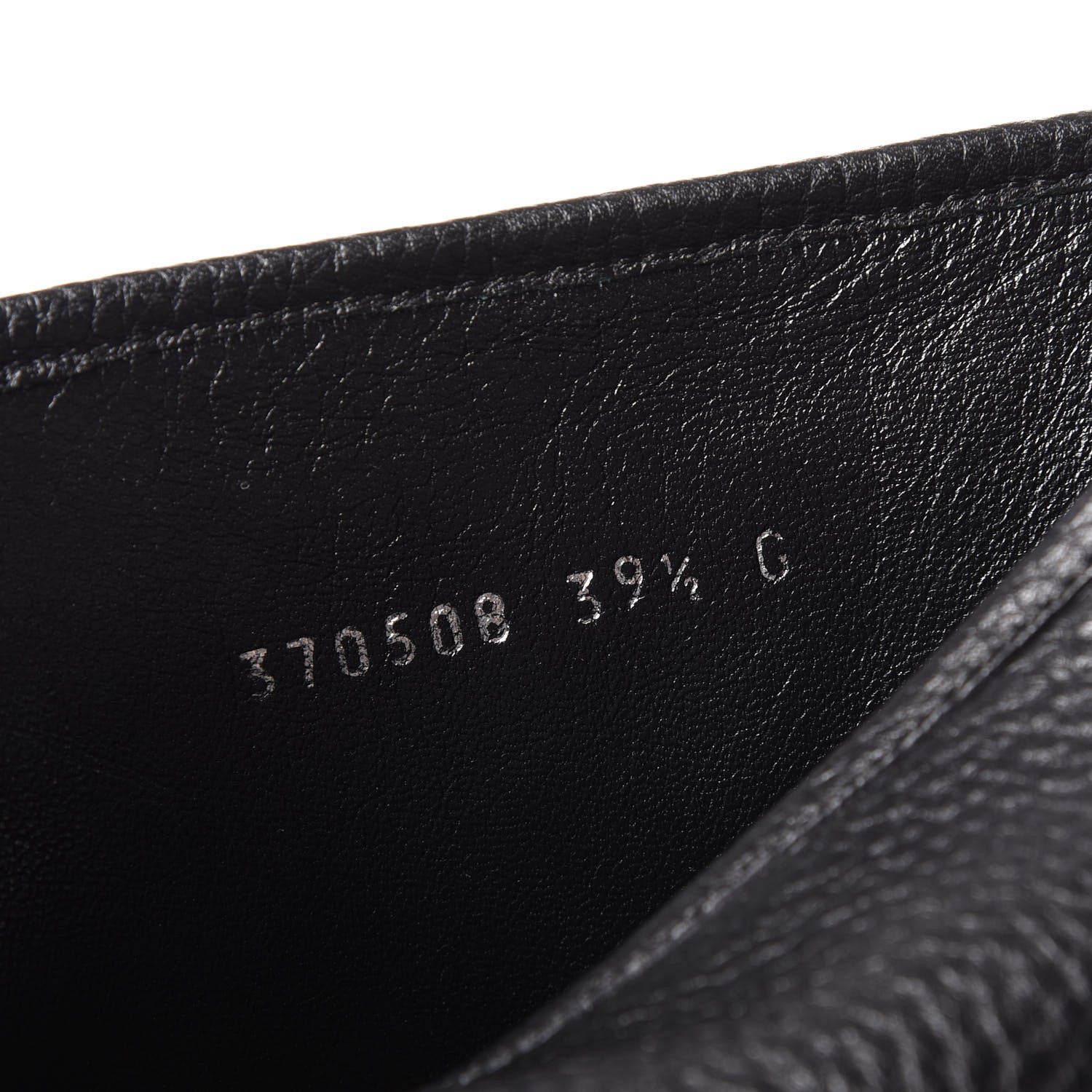 Gucci Calfskin Microguccissima Boots 39.5 Black 9 of 9