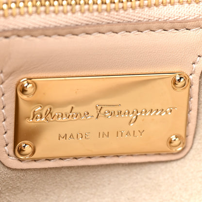 Salvatore Ferragamo Calfskin Enny Hobo New Bisque 8 of 15