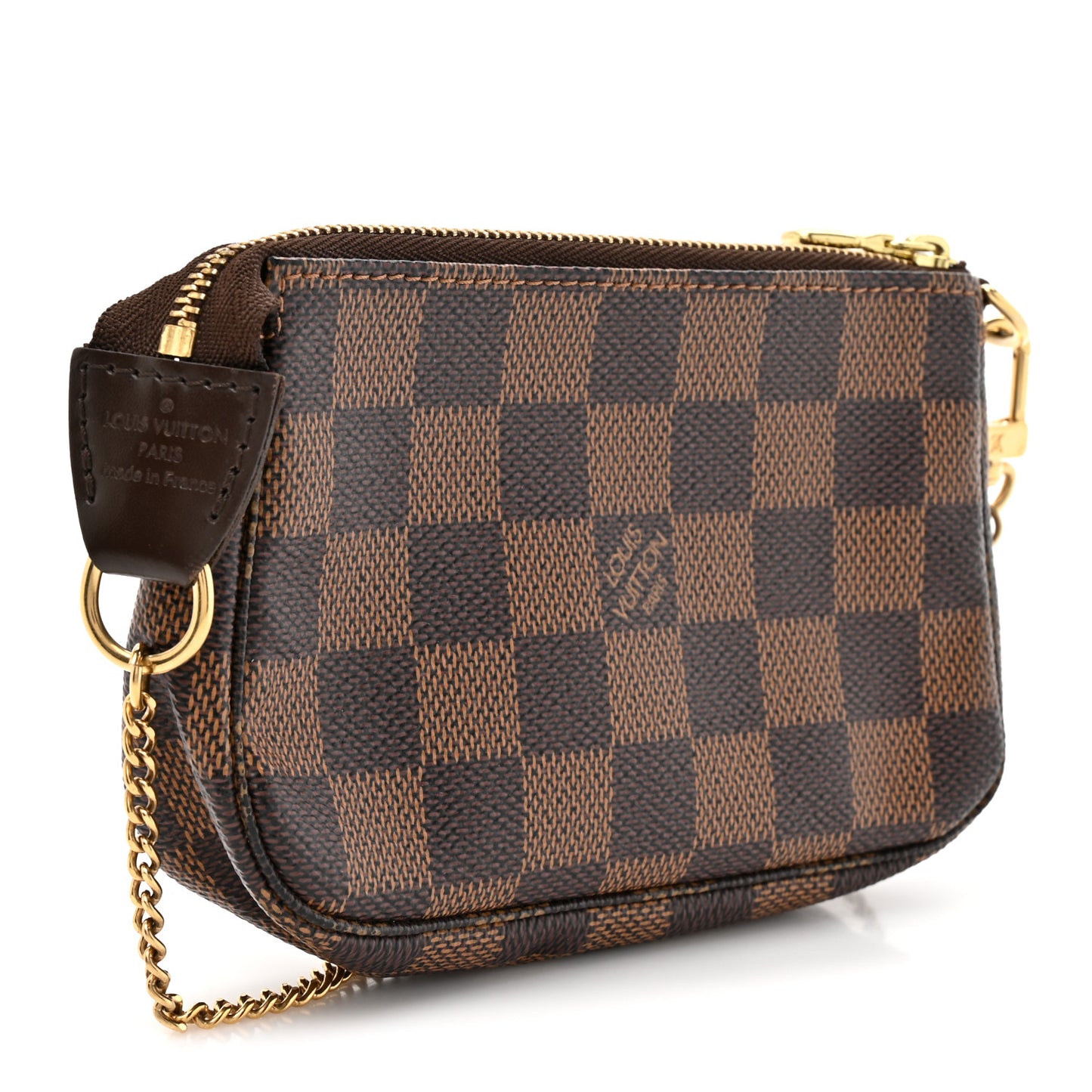 Damier Ebene Complice Trunks and Bags Mini Pochette Accessories Red