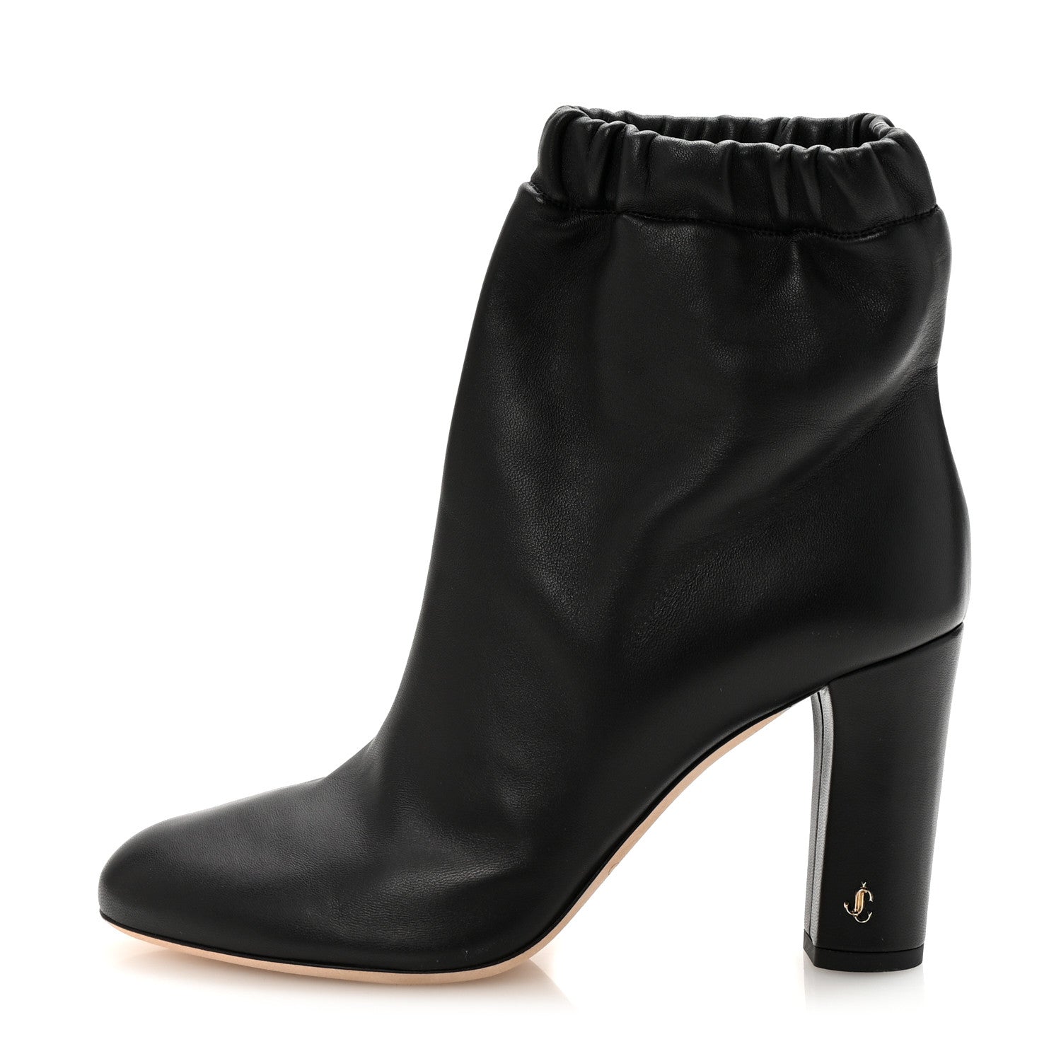 Jimmy Choo Calfskin Marva 85 Ankle Boots 40 Black 1 of 8