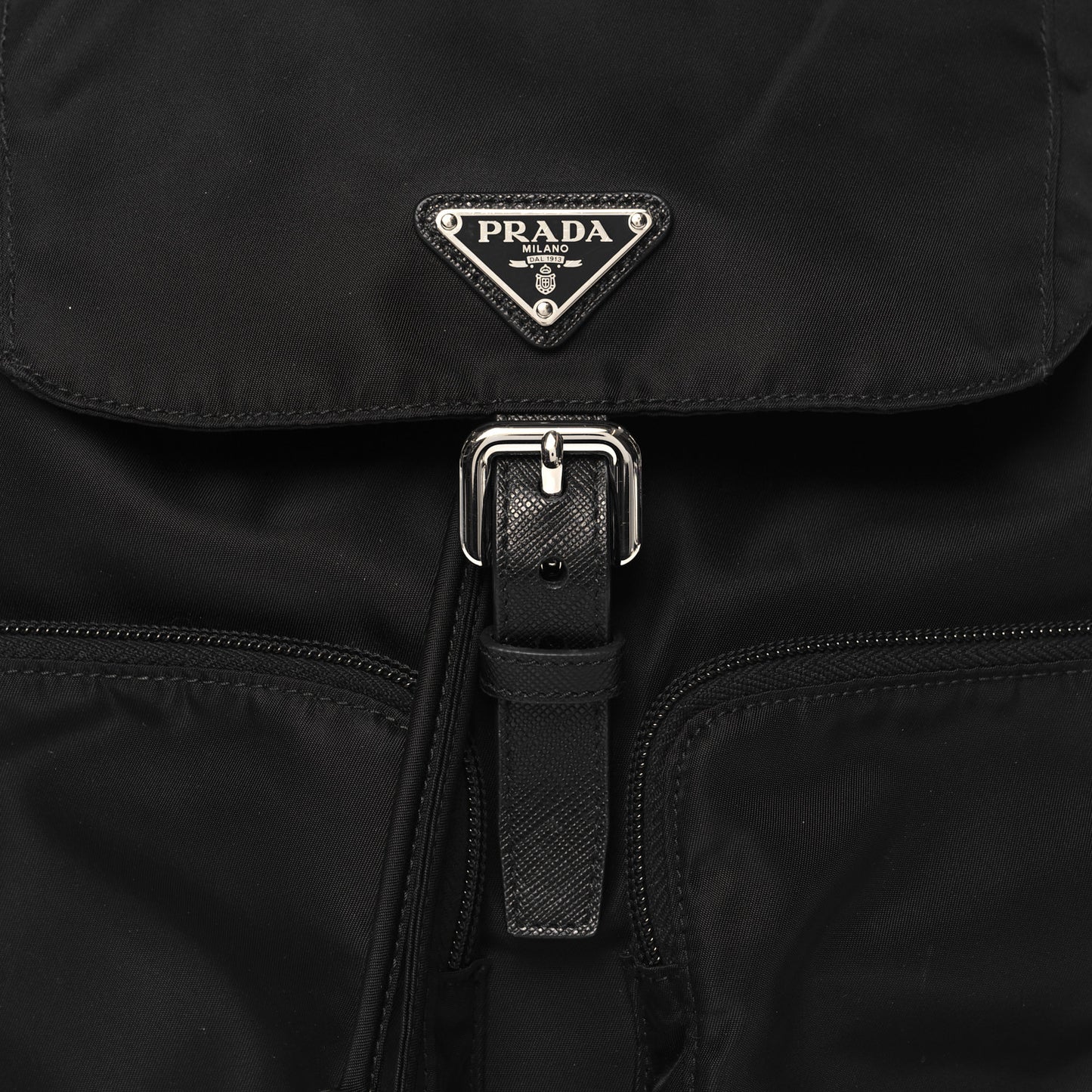 Nylon Vela Large Backpack Black