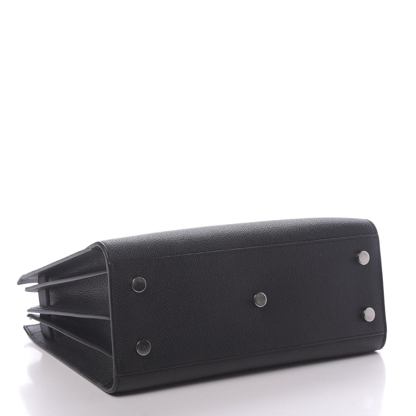 Grained Calfskin Baby Sac De Jour Black