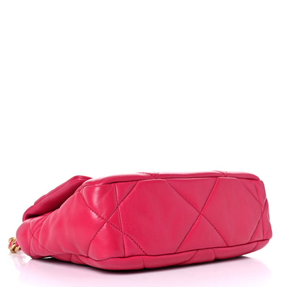 Chanel Goatskin Quilted Medium Chanel 19 Flap Pink 3 of 10