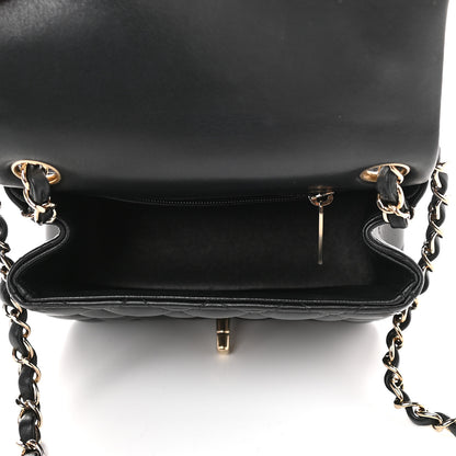 Chanel Lambskin Quilted Mini Square Flap Black 5 of 10