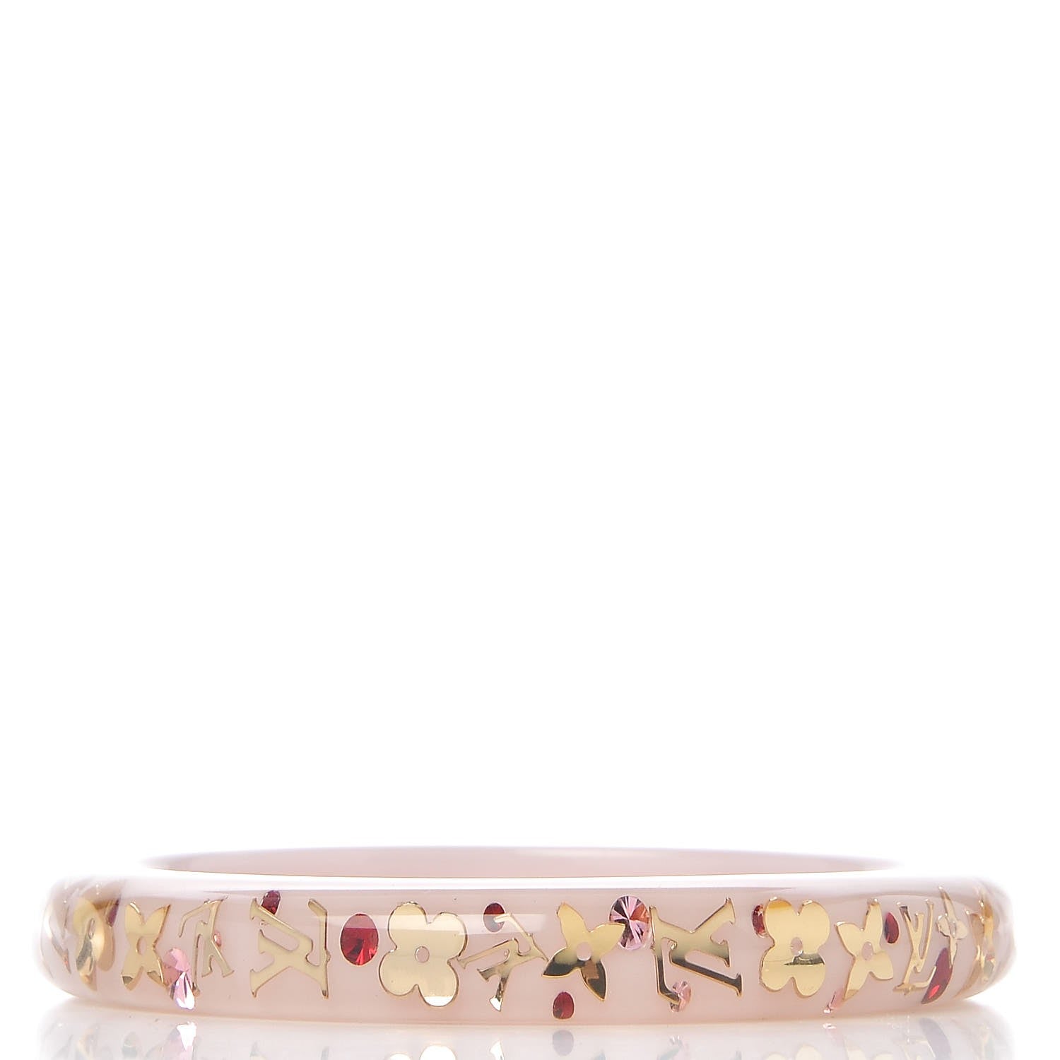 Louis Vuitton Resin Swarovski Medium Inclusion Bracelet PM Parme 3 of 3
