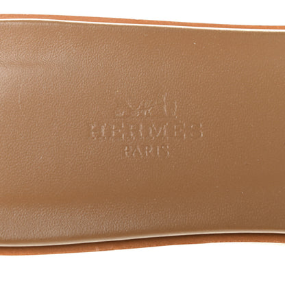 Hermes Denim Canvas Oran Sandals 39 Bleu Clair 7 of 8