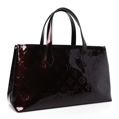 Louis Vuitton Vernis Wilshire PM Amarante 3 of 8