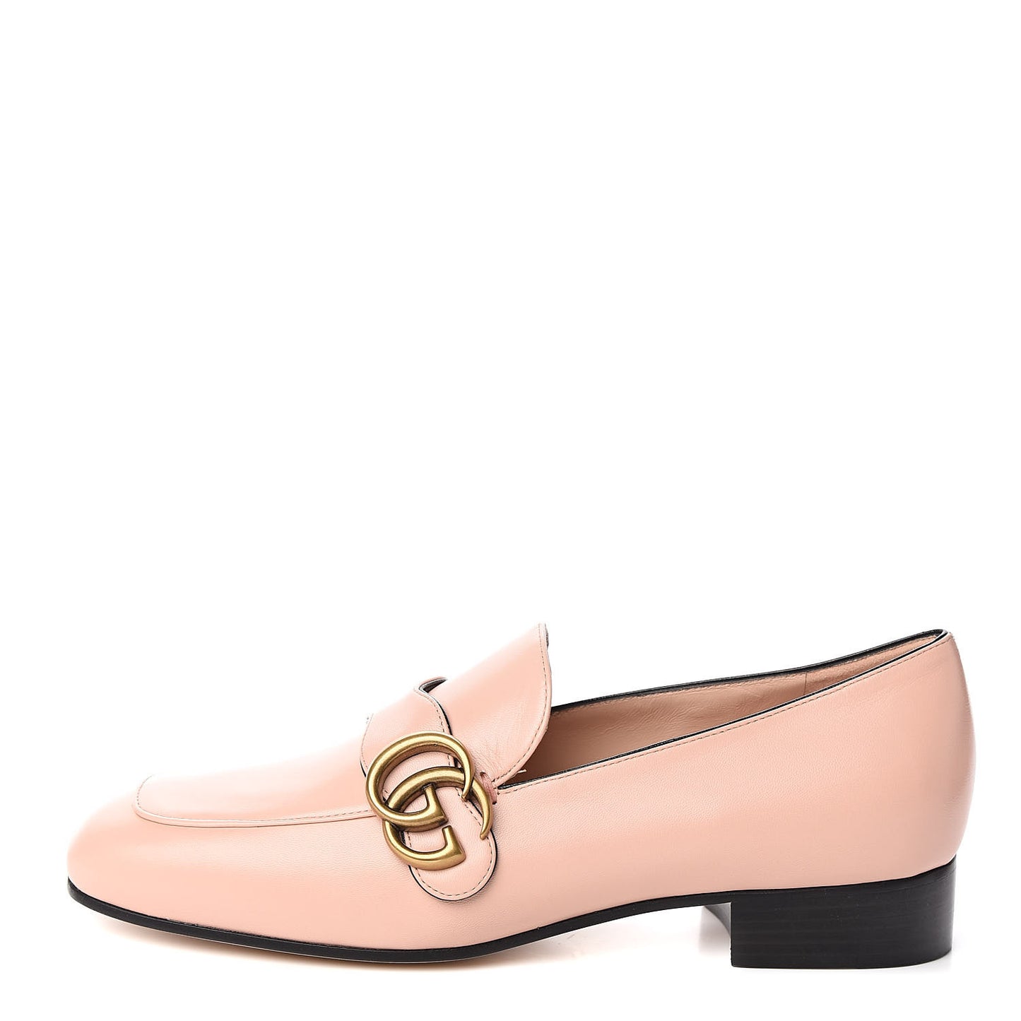 Malaga Kid Womens GG Marmont Loafers 37.5 Perfect Pink