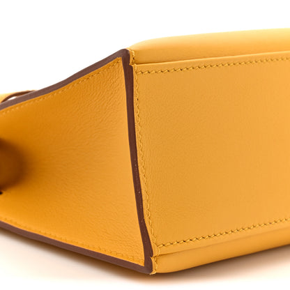 Hermes Swift Kelly Pochette Clutch Jaune Ambre 11 of 12