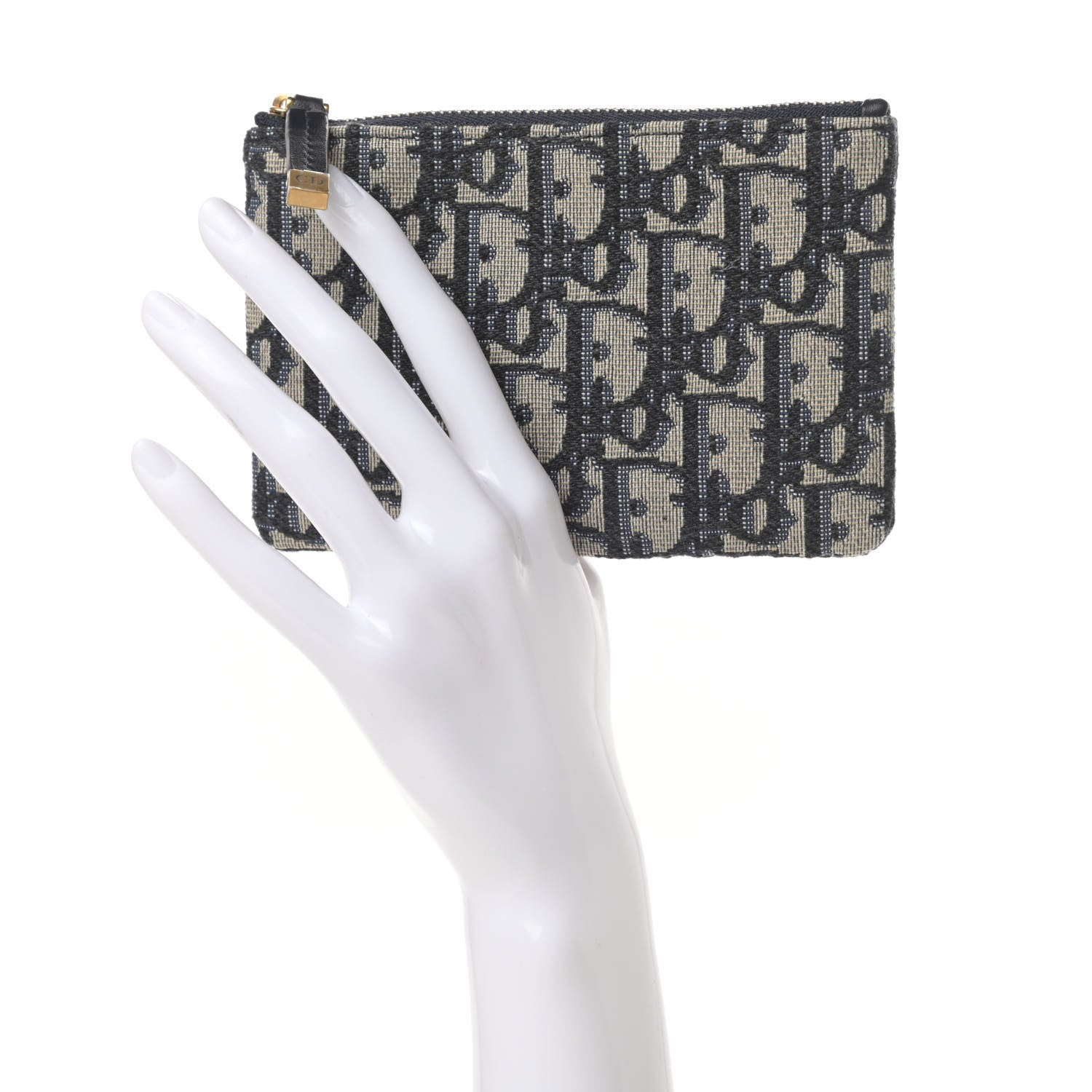 Christian Dior Oblique Dior Pouch Navy 2 of 7