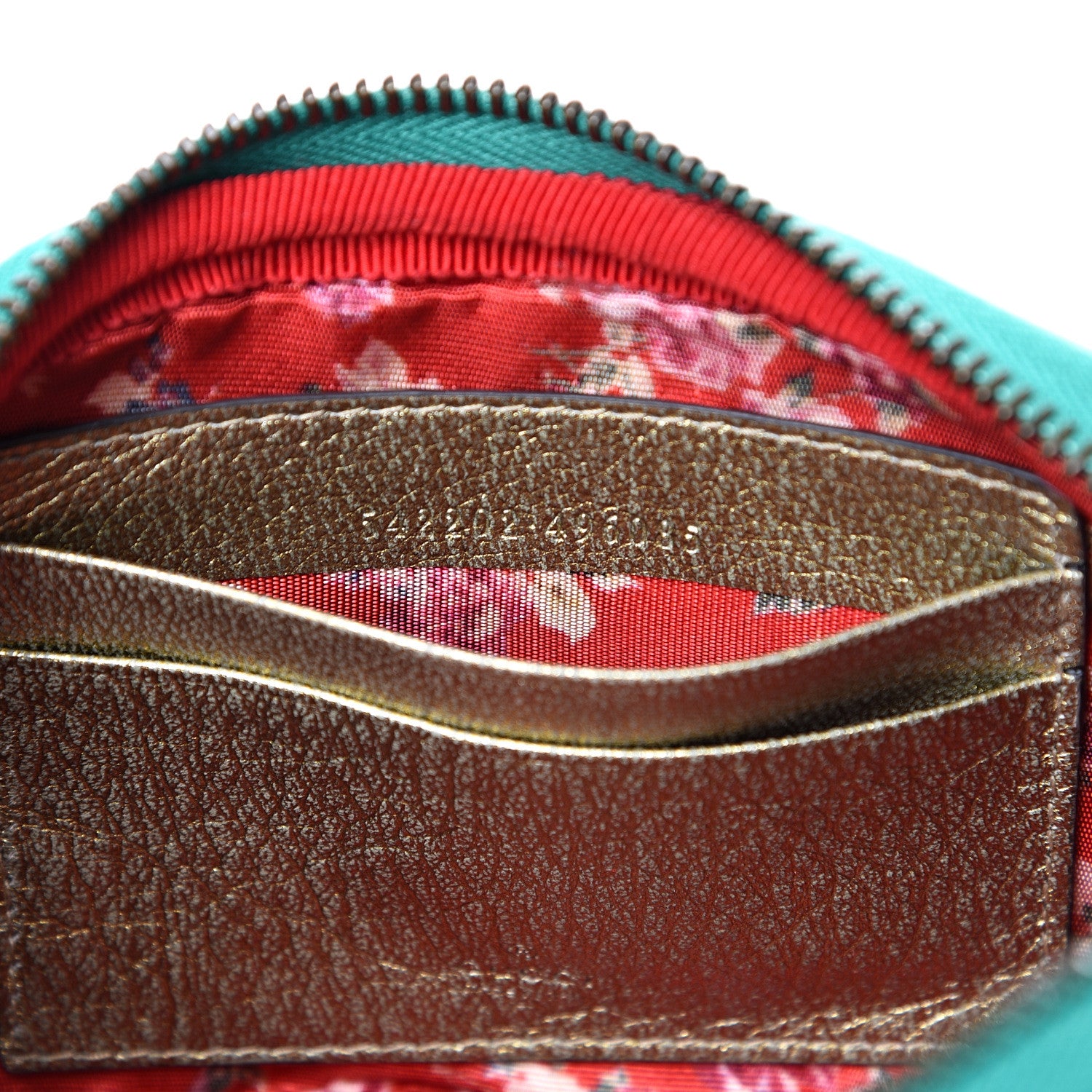 Gucci Laminated Nappa Trapuntata Zumi iPhone Case Rosso Jasmine Green Rame 6 of 8