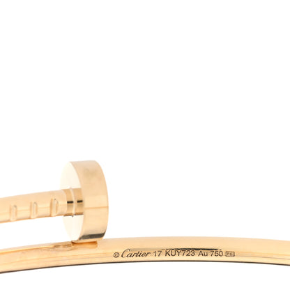 Cartier 18K Yellow Gold Small Juste Un Clou Bracelet 17 3 of 4
